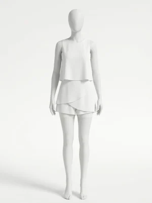 Combishort polyester coupe épurée femme soirée raffinée - Vue 1 - Combishort