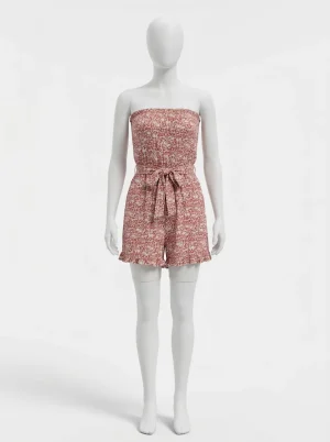 Combishort viscose bustier style bohème ajustable - Vue 1 - Combishort